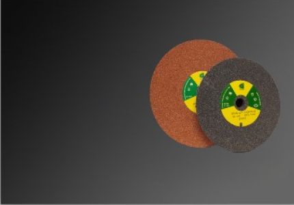 Ceramic and synthetic resin discs logo