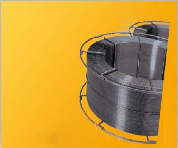 Powder-filled wire logo